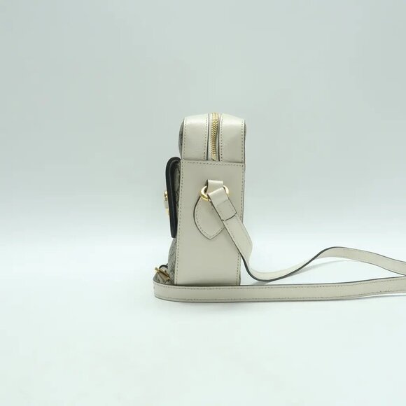 GUCCI Horsebit 1955 Brown Canvas Shoulder Bag 873-052825 - Picture 3 of 12